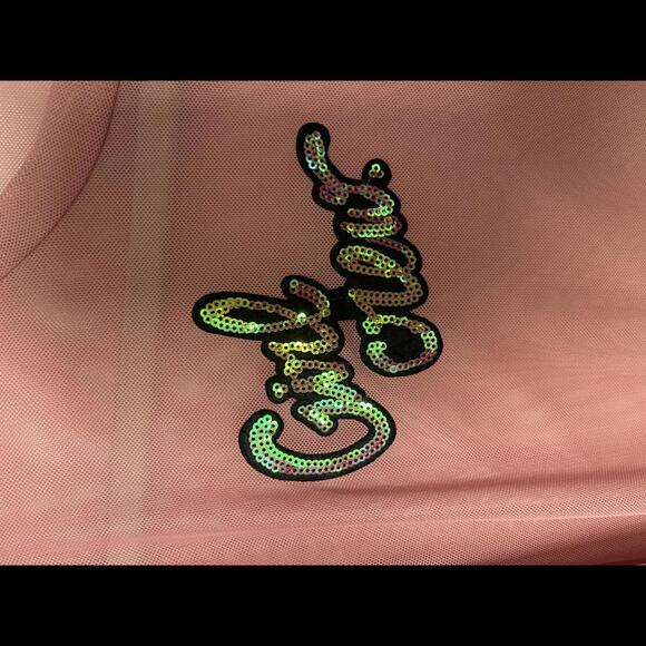 Cute mesh bikini cover with patches - Picture 4 of 4